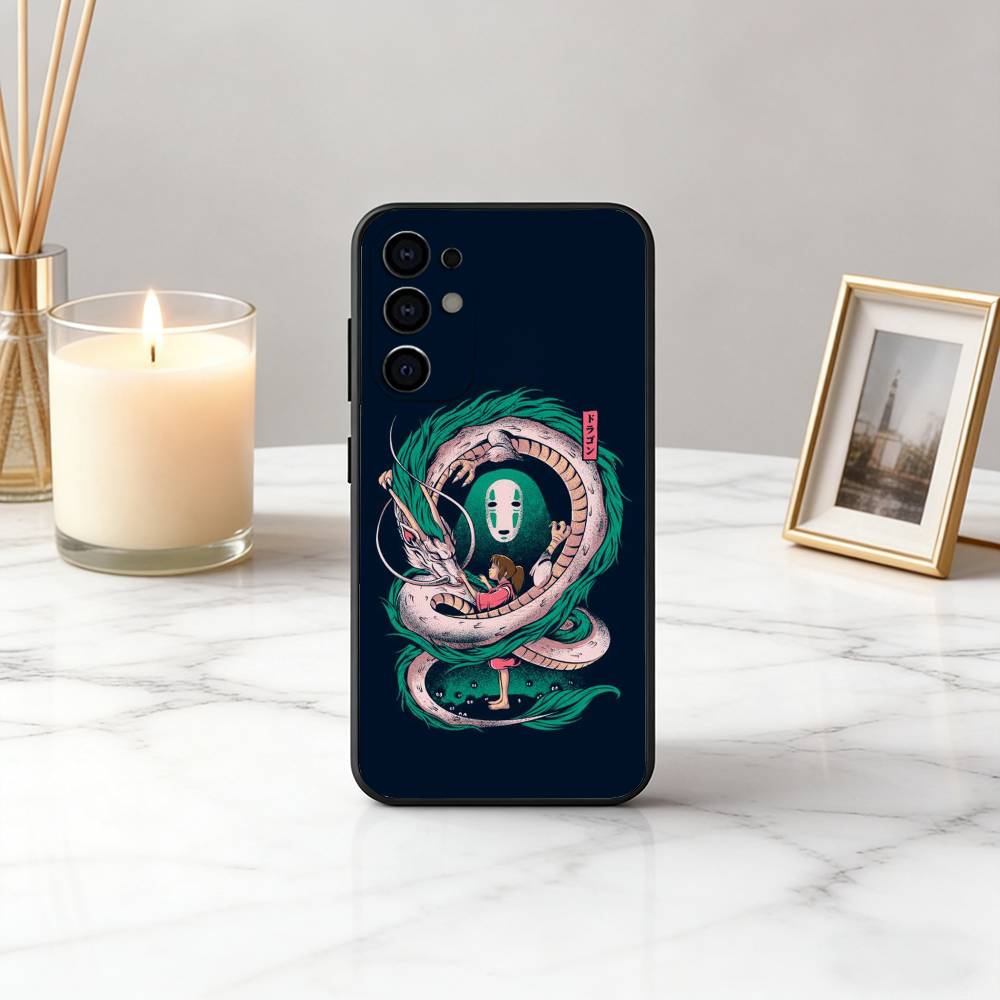 S-Spirited C-Chihiro O-Ogino A-Away-SA Phone Case Black Silicone Soft For Samsung S25,S24,S21,S22,S23,S30,Ultra,S20,Plus,Fe,Lite
