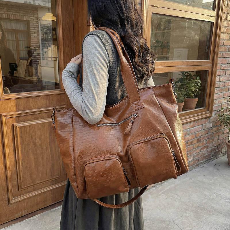 Large Capacity Women's Bag Commuter Tote Bag Shoulder Crossbody Bag