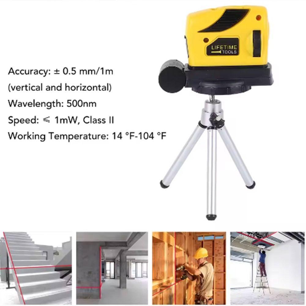 Yatay Dikey Çizgi Ölçme Lazer Cetvel Lazer Terazisi Ölçme Aleti Marangozluk Kendin Yap Aleti