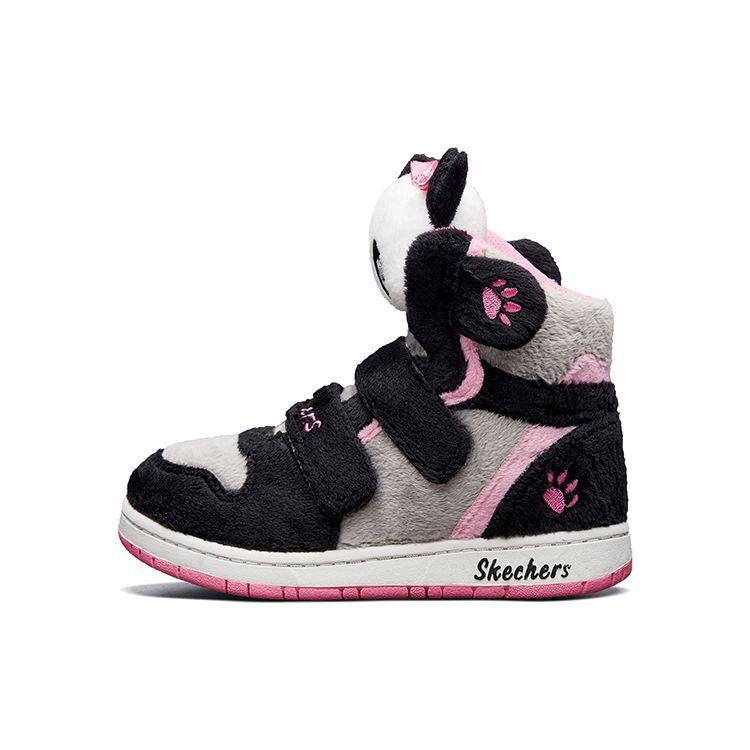 Skechers Kids Comfortable Versatile Warm Durable Mid-Top Sneakers Kids sneakers Black Pink 80689N-BKPK 22