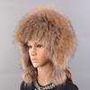 Fox Fur Hats For Women Winter Warm Natural Geniune Real Fur Hats with Earflaps Handsewn Fashionable Bomber Hat Ushanka