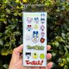 Kawaii Tamagotchi Pvc Relief Sticker Student Diy Phone Case Notebook Suitcase Water Bottle Decoration Boy Girl Reward Stickers