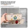 1Pcs Cartoon Pattern Heat Preservation Lunch Box Microwaveable Stainless Steel Partitioned Lunch Box For Student Office Use