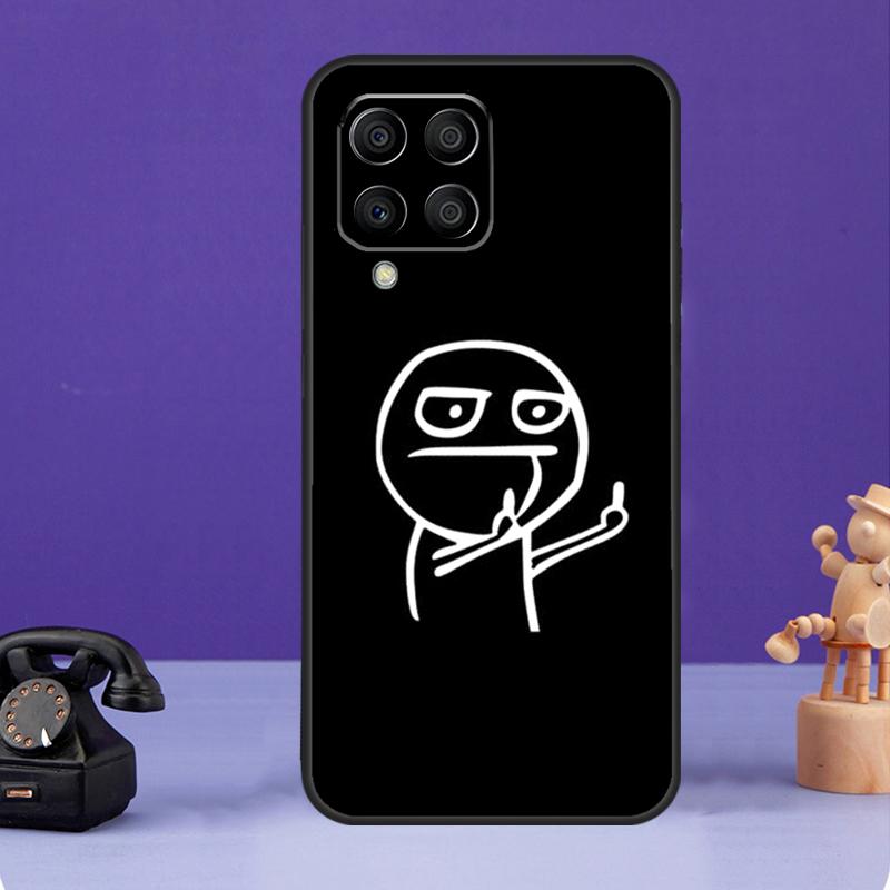 Vtipný pouzdro se středním prstem pro Samsung Galaxy M13 M33 M53 M20 M30s M31s M12 M32 M52 M11 M51 M14 M34 M54 M55 Kryt