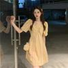 Plaid Bubble Sleeve Dress Women's Summer 2026 New French First Love Gentle Wind Small Temperament Short Skirt