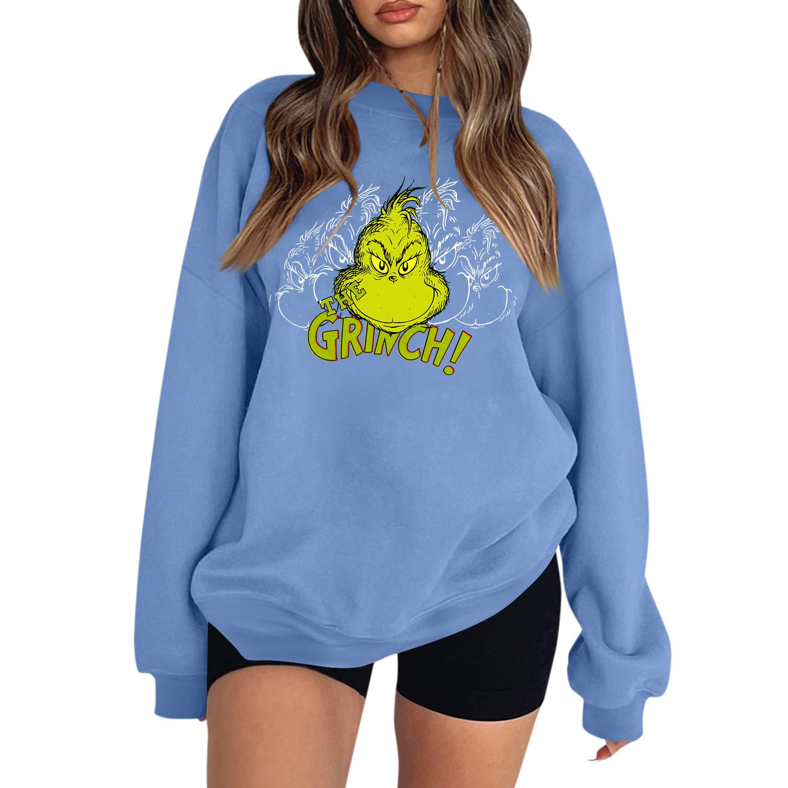 

Женская толстовка Colorblock с длинным рукавом и круглым вырезом, повседневная, удобная, свободная, легкая, женская толстовка XXXL