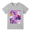 A1199 Kinder Jungen Mädchen Kpop Rumi Zoey Mira Print Kurzarm T-Shirt
