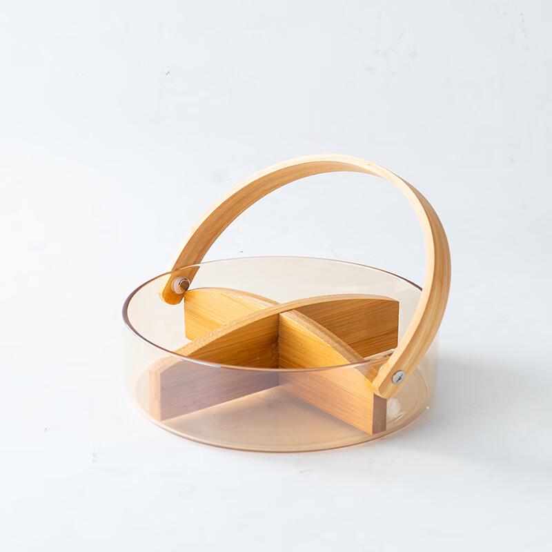 Nordic Mini Glass Fruit Basket with Handle