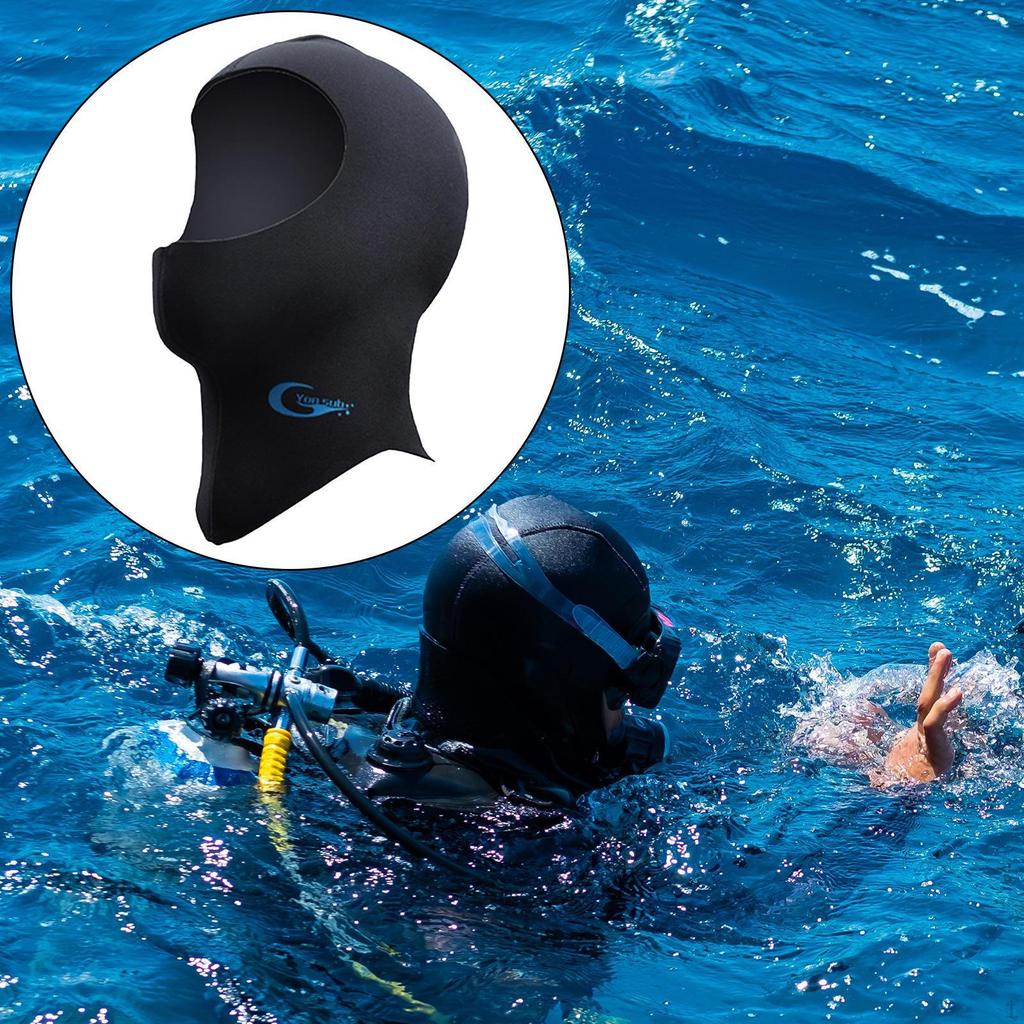 3mm Neoprene Wetsuit Hood Diving Cap for Men Women Swimming Keep Warm Canoeing Hood,