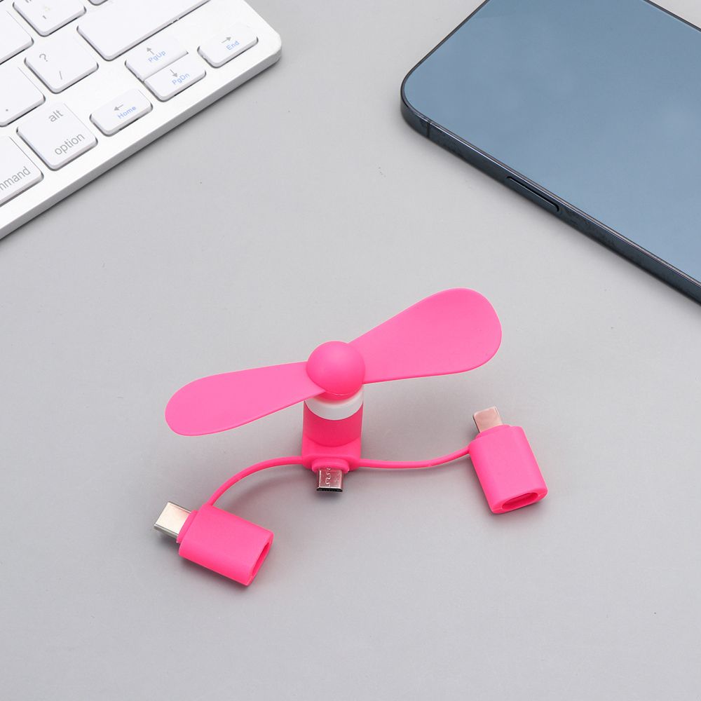 For Samsung For Android 3in1 Travel Mobile Phone Cooler Portable Phone Fan Mini