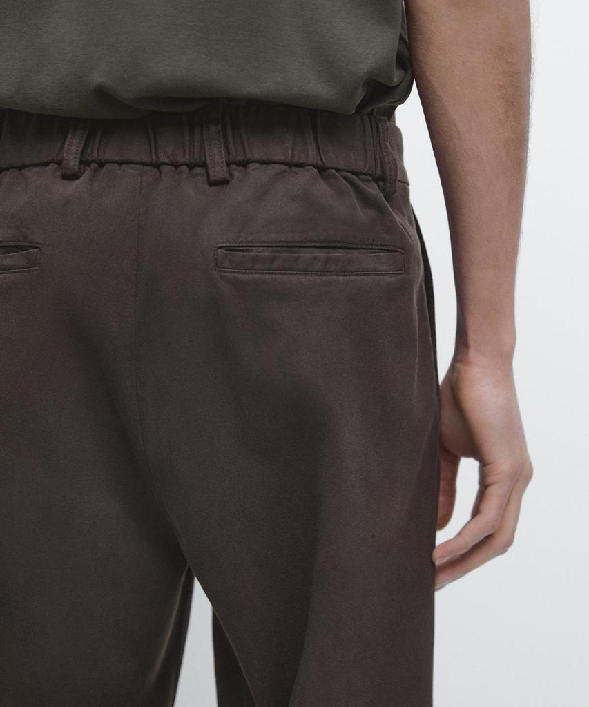 Masimodutti Cotton Blend Jogger Fit Pants