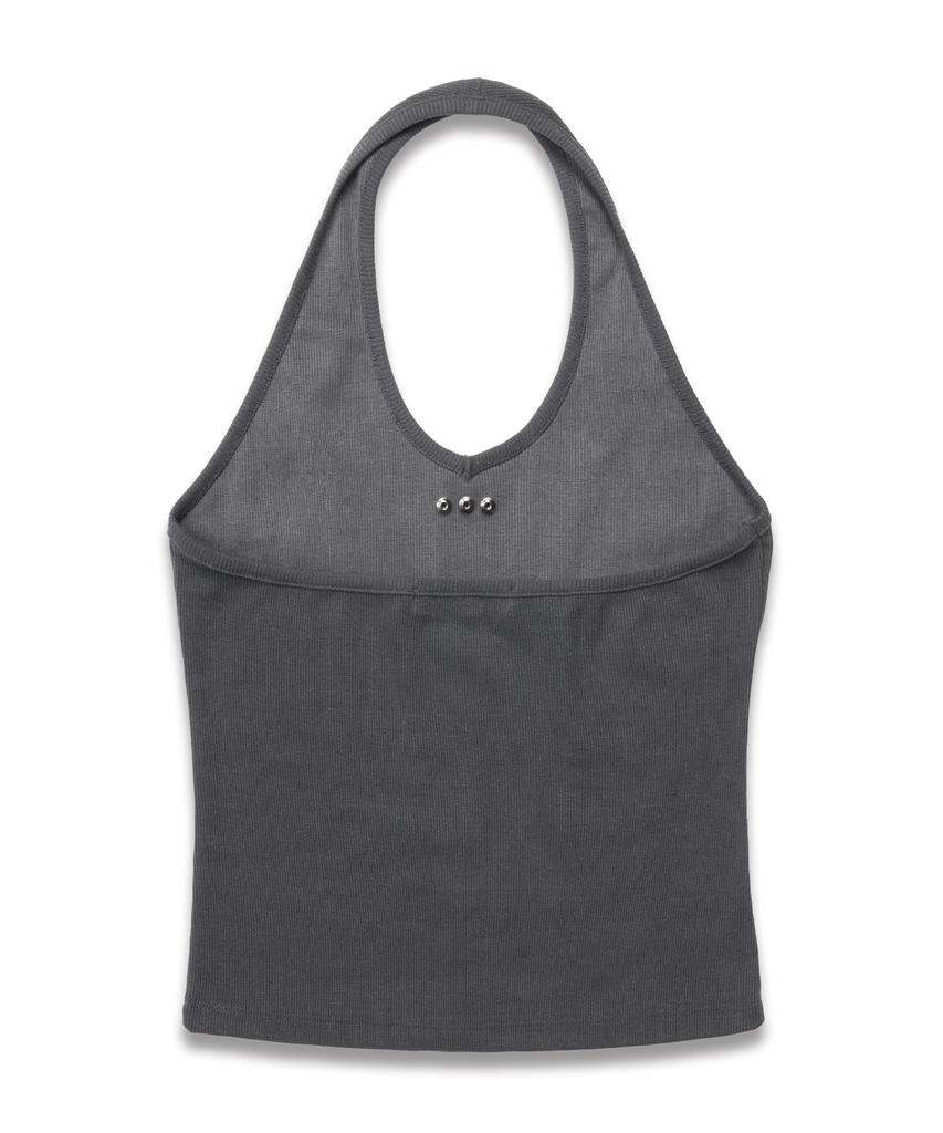 DOFFSEPT Stellar Stud Sleeveless In Charcoal