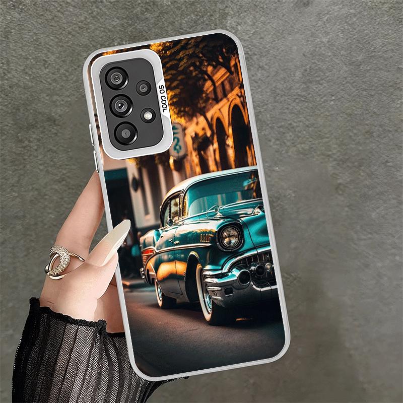 Classic Vintage Retro Car Soft Phone Case for Samsung A17 A16 A15 A14 A13 A57 A56 A55 A54 A53 A37 A36 A35 A34 A33 A26 A25 A24 A2