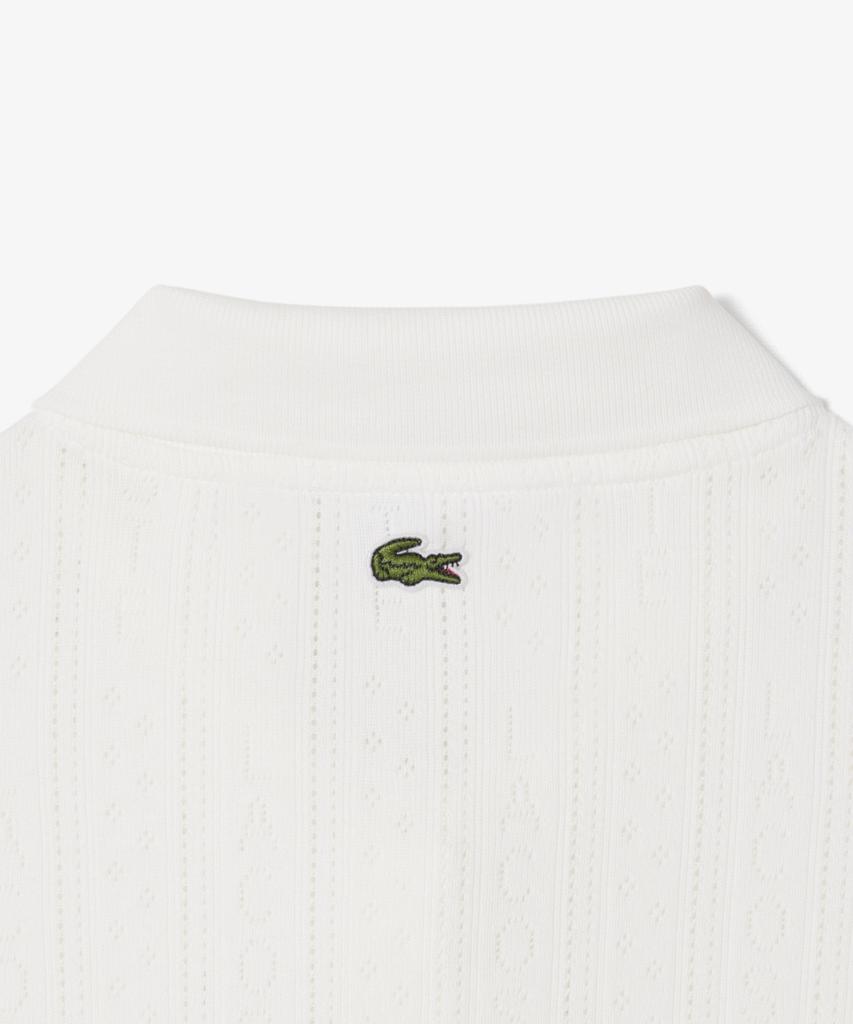 LACOSTE Women'S Pointel Ribbon Croc Polo Shirt Df5296-56G 70V