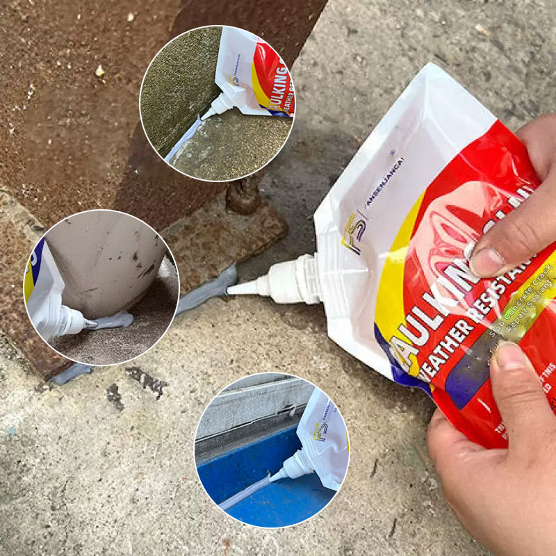 500g cementový tmel na opravu trhlin, lepidlo, střešní stěny, podlahy, výplň netěsností, těsnění, hydroizolační materiály