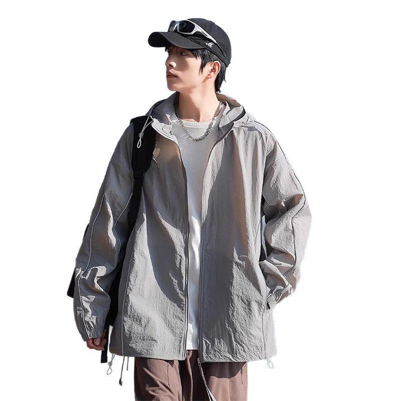 WASSUP Men's 2025 Summer Sun Protection Windbreaker - Anti-UV, Ice Silk, Quick-Dry, Lightweight
