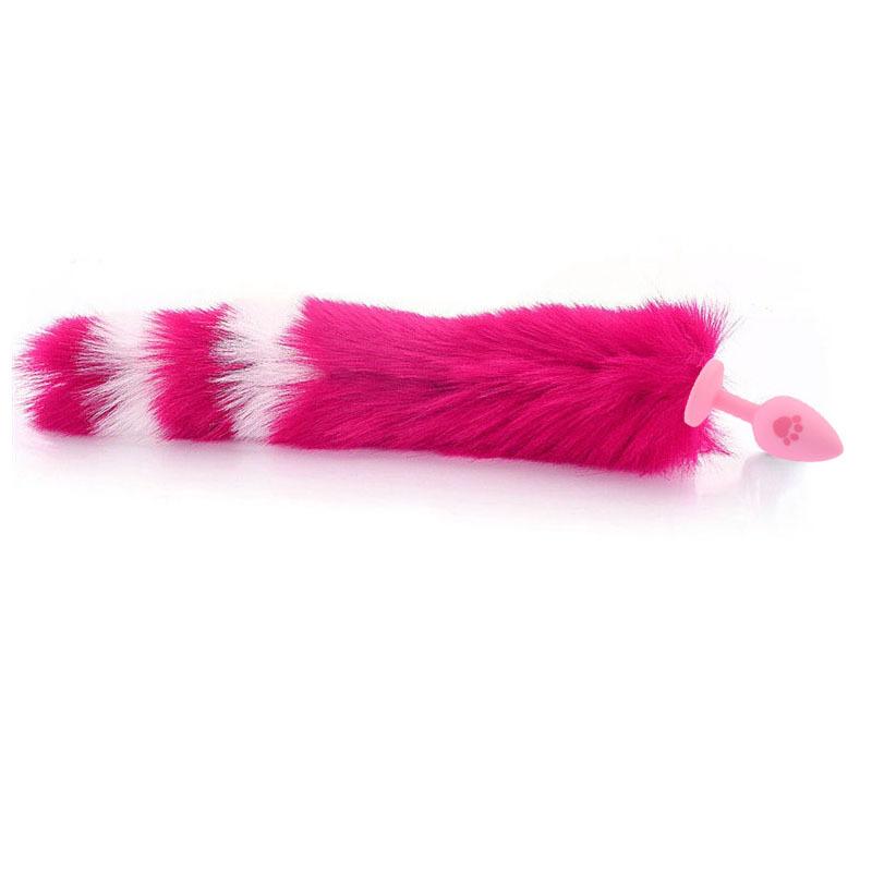 SM Training Cat Scratching Tail Role Play Masturbation Sex Toy Silicone Fox Tail Butt Plug Adult Sex Product