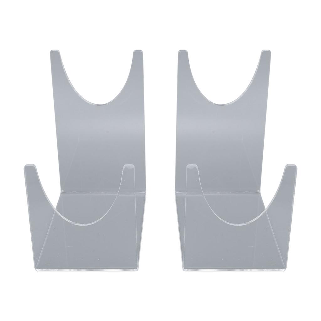 2pcs Acrylic Shofar Stand Clear Transparent Shofar Stand Sturdy Shofar Holder for Home Office Decor