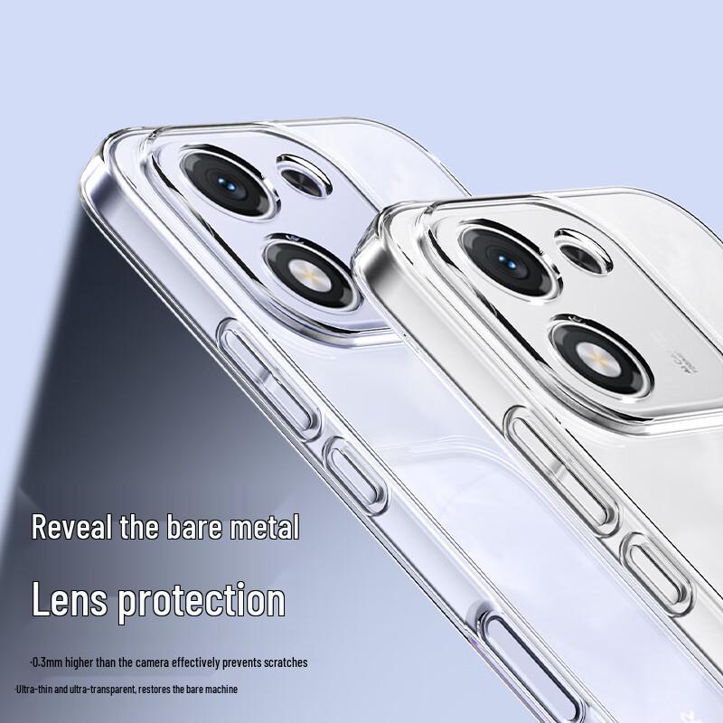 ESCASE Clear Shockproof TPU Case for Honor X70i