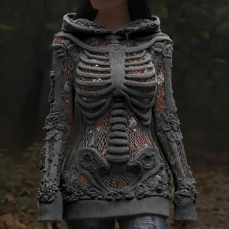 Womens Cozy Oversized Hooded Sweater With 3D Christmas Snowman Print Soft Knit Pullover Winter