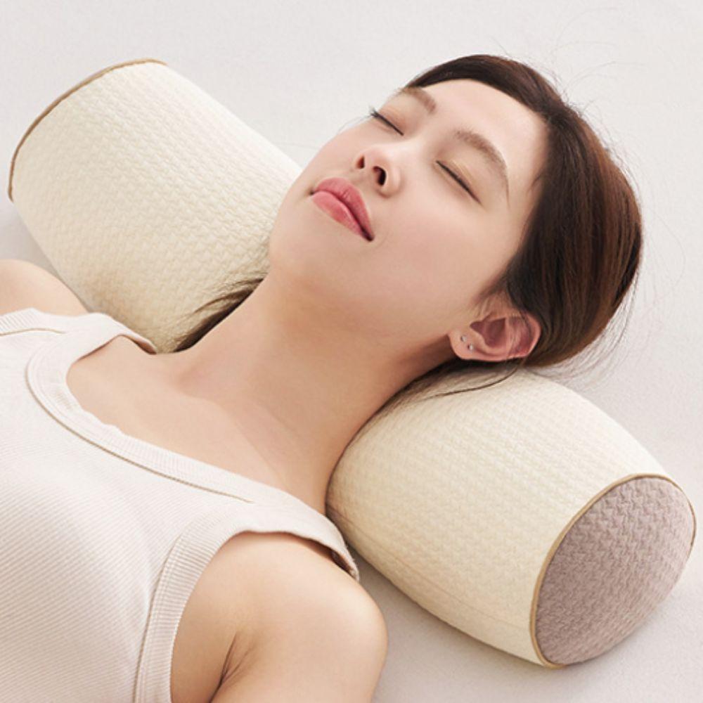 Breathable Buckwheat Husk Cervical Pillow Triangular/Cylindrical Sleep Pillow Adult