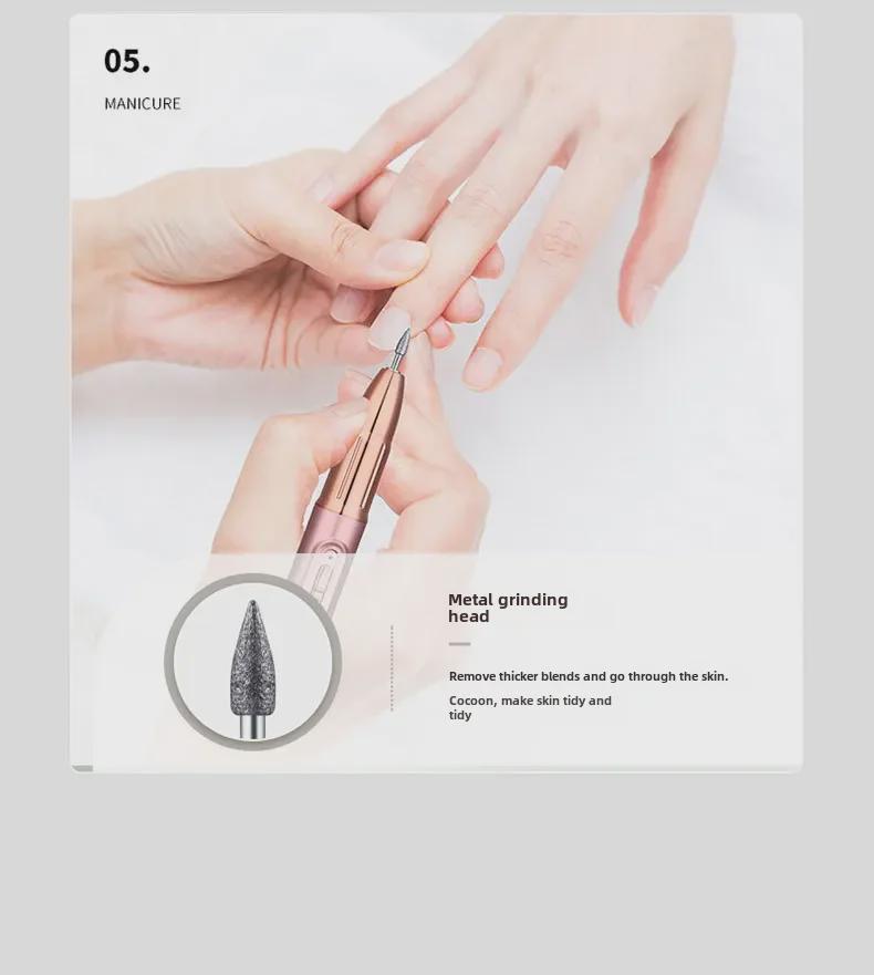 Portable Electric Nail Polish Remover: 5-in-1 Tool for Salon Use