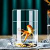 Support de bougie en verre transparent Vase cylindrique en verre Porte-bougie Créez un décor unique pour la décoration de la chambre à coucher, du bureau