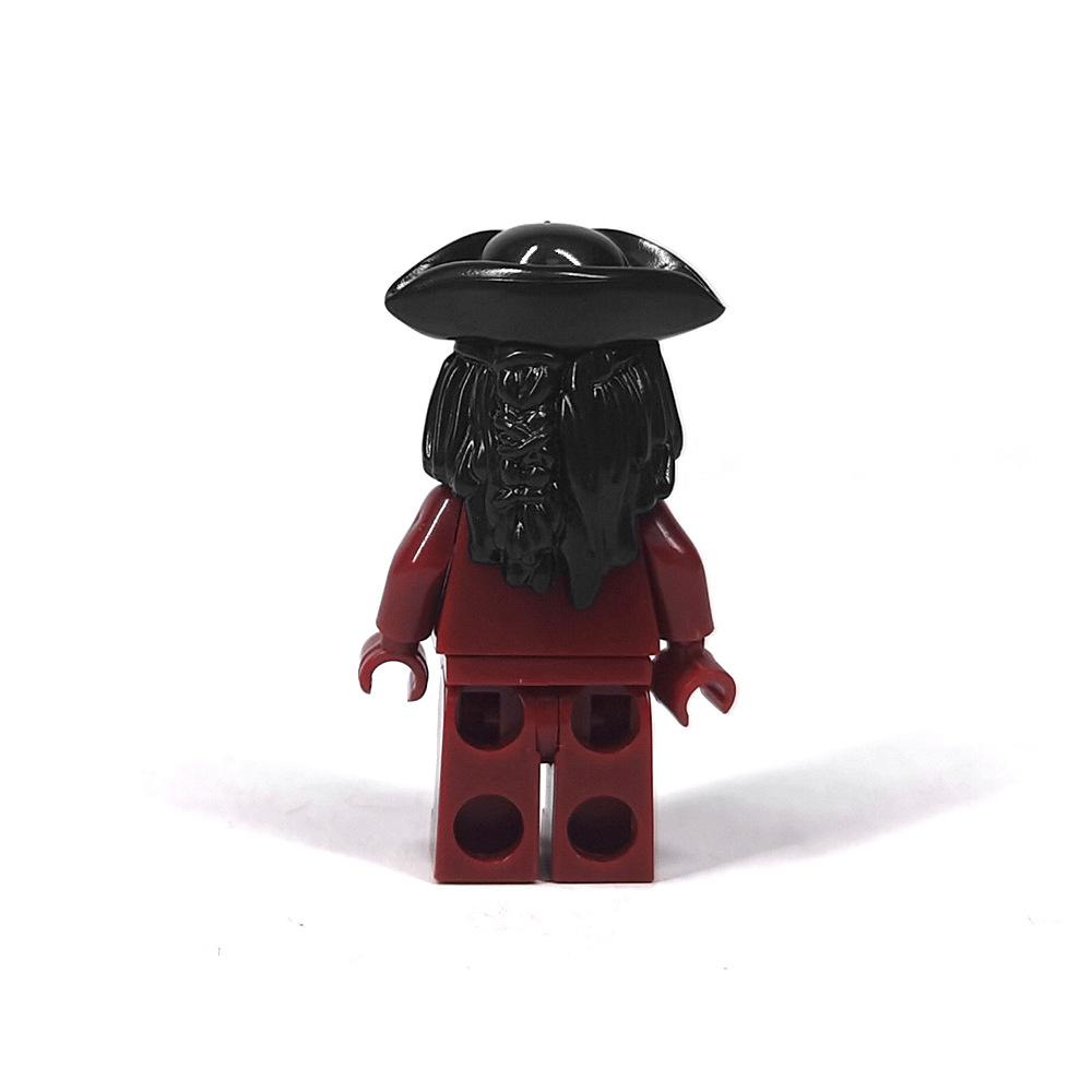 Small Particles Assembled Building Block Toy Miniature Hat Hair Pirate Decorative Accessories Captain 15413
