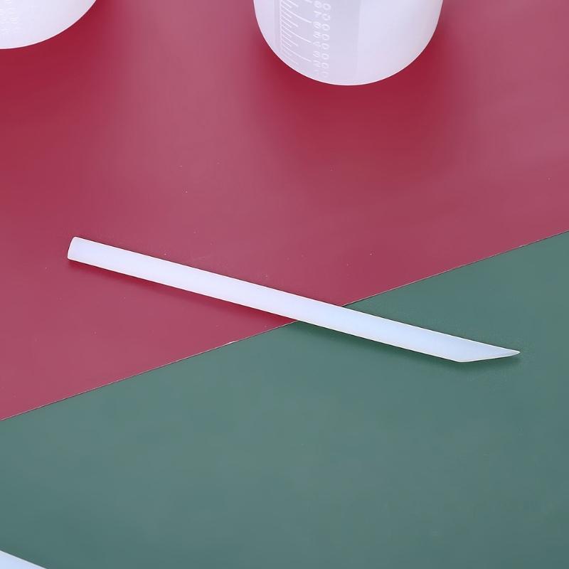 Non-Stick Mini Card Slot Clear Glue Mixing Cup Silicone Stirrer Stick Mixing Resin Epoxy Liquid Paint Stir Stick Rod