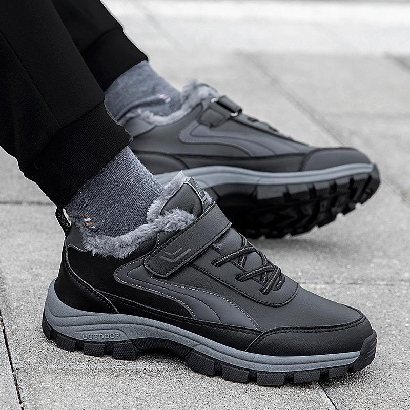 Zhang Kaili Elderly Cotton Shoes Walking Winter Soft-soled Mother Shoes Fleece Non-slip Middle-aged and Elderly Sports Father Shoes