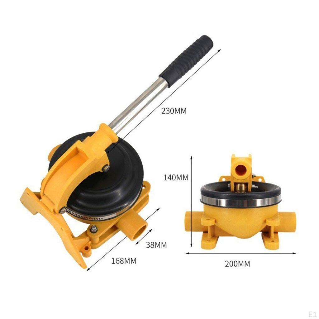 Hand Operated Water Pump Stainless Steel Handle Manual Bilge Resistant Marine Equipment