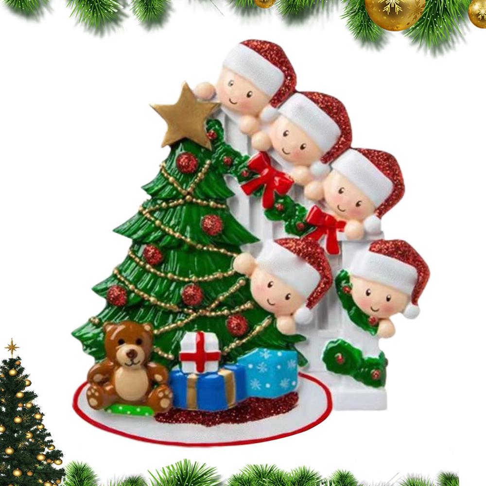 Family Christmas Ornament Christmas Tree Ornaments Family Decor DIY Name Pendants Christmas Tree Ornament Free
