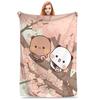 Cute Bear Cartoon Bubu Dudu Soft Blanket For Kids Plush Bedroom Throws Flannel Bedspread Sofa Bed Cover