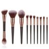 10pcs Makeup Brush Set Soft Bristle Foundation Blush Eyeshadow Concealer Brow Brushes Portable Beauty Tools