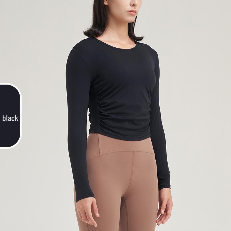 

Женский утягивающий фитнес-топ с длинным рукавом - Осень/Зима 2022 Одежда для бега, пилатеса и йоги Medium