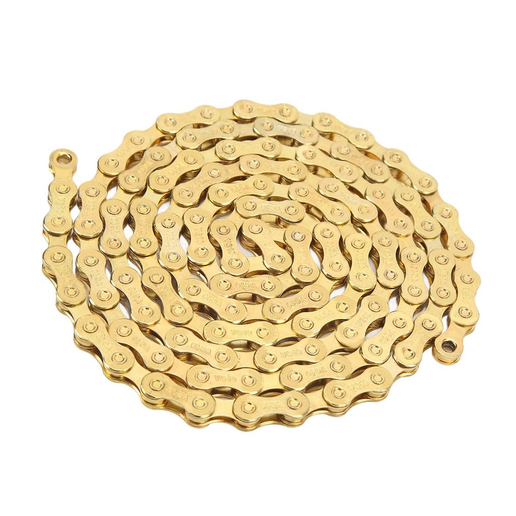 10 Speed Bike Chain Golden High Carbon Steel Lightweight Replacement Bike Chains Parts for VG