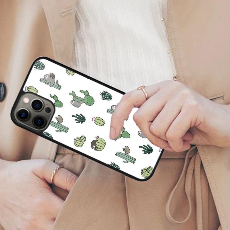 

Cacti Sloths Magnetic Phone Case For APPLE iPhone 17 Air 16 14 13 12 Pro Max 15 Plus Wireless Charge With MagSafe Cover iPhone 13mini