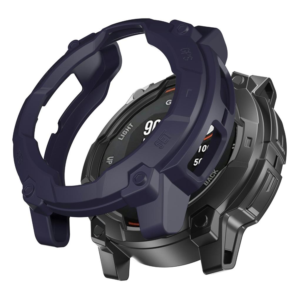 For Garmin Instinct 3 Solar 45mm Protective Case Rugged Armor TPU Shell Watch Cover