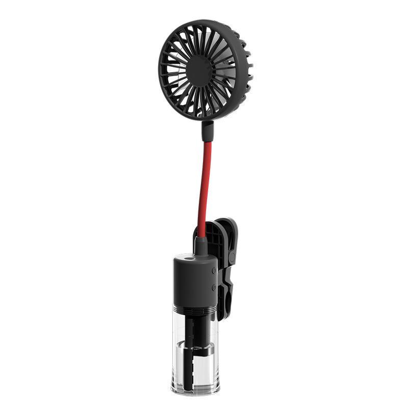 

CrossF13 Clip-on Mini Foldable Neck Fan: Spray Humidifier & Hydration Device
