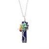 Natural Stone Irregular Crystal Strip Winding Gravel Tree Of Life Pendant Necklace N673