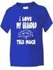 T-Shirt I Love My Grandad This Much Funny Jungen Mädchen Geburtstag Geschenk Alter 1-13Wird in neuem Fenster oder Tab geöffnet