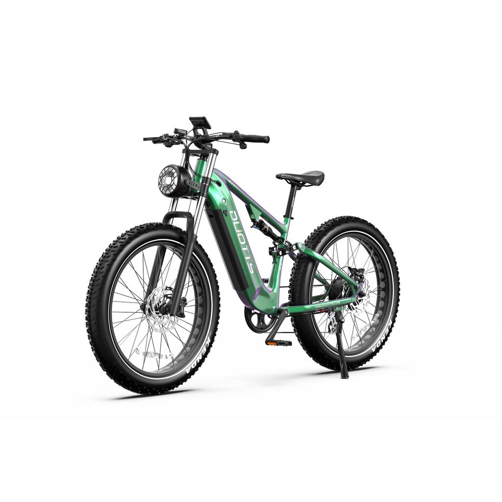 Bicicletta elettrica Duotts E26, motore da 750W, batteria da 48V 20AH, velocità massima 55 km/h, autonomia 120 km, pneumatici da 26x4.0 pollici