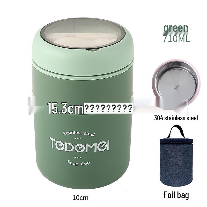 316 Stainless Steel Insulated Lunch Box and Soup Cup for Office Workers and Girls