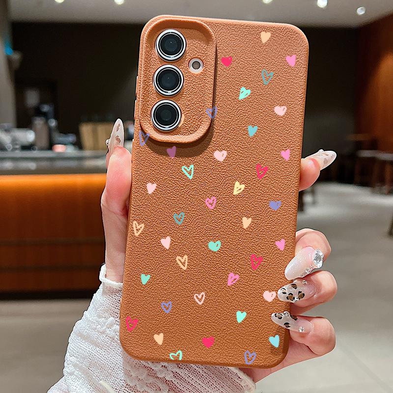 Love Hearts Case For Samsung Galaxy S24 S26 S23 S22 S25 Ultra S21 FE Edge A34 A16 A36 A56 A15 A35 A17 A37 A57 A54 A55 5G Capa