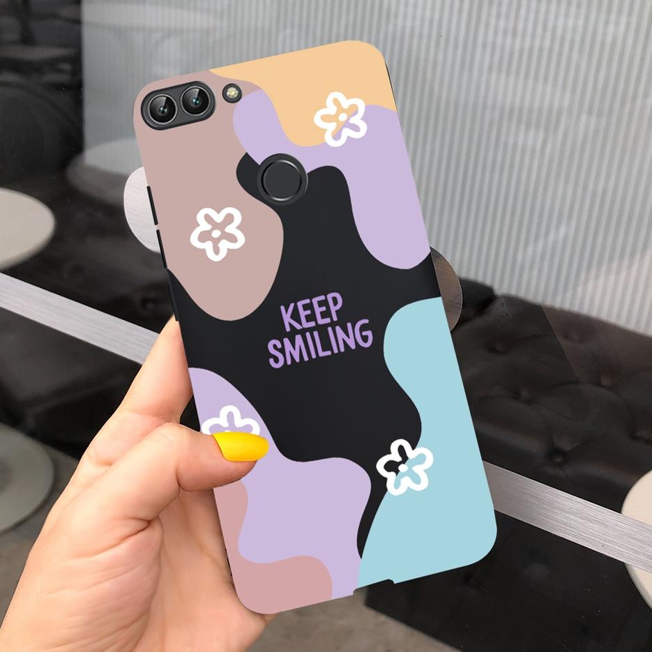 Para Capa Huawei P Smart FIG-LX1 FIG-LA1 Nova Arte Pintada Coque Capa de Silicone Macio Para Huawei P Smart PSmart 2018 Capa Traseira