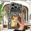 Phone Case: 2D Flat Suitable for iPhone 18 17 16 15 14 13 Pro, Transparent Four Corner Protective Case, Rolled Pancake Orange Cat, Christmas and Hallo