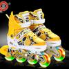 Patins Inline Ajustáveis, Estrutura de Alumínio, Rodas Flash, Tamanho Extra Grande para Homens e Mulheres
