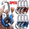 1/3PC Keychain Hook Outdoor Mountaineering Hook Climbing Keychain for Men  Car Keychain Stainless Steel High Quality Key Ring