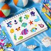 10 Sheets Mixed Fish Fishing Stickers Ocean Fish DIY Toy Gift Decorative Decal for Phone Laptop Bottles Luggage Waterproof