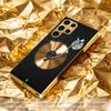 Ambiance Musicale Simplicité Haut de Gamme Placage Verre Coque de Téléphone pour Samsung Galaxy S26 S25 S24 S23 S22 S21 FE,Ultra,Plus